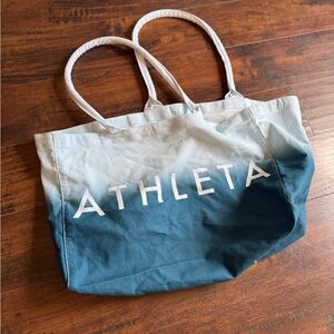 Athleta Gradient Blue and White Tote